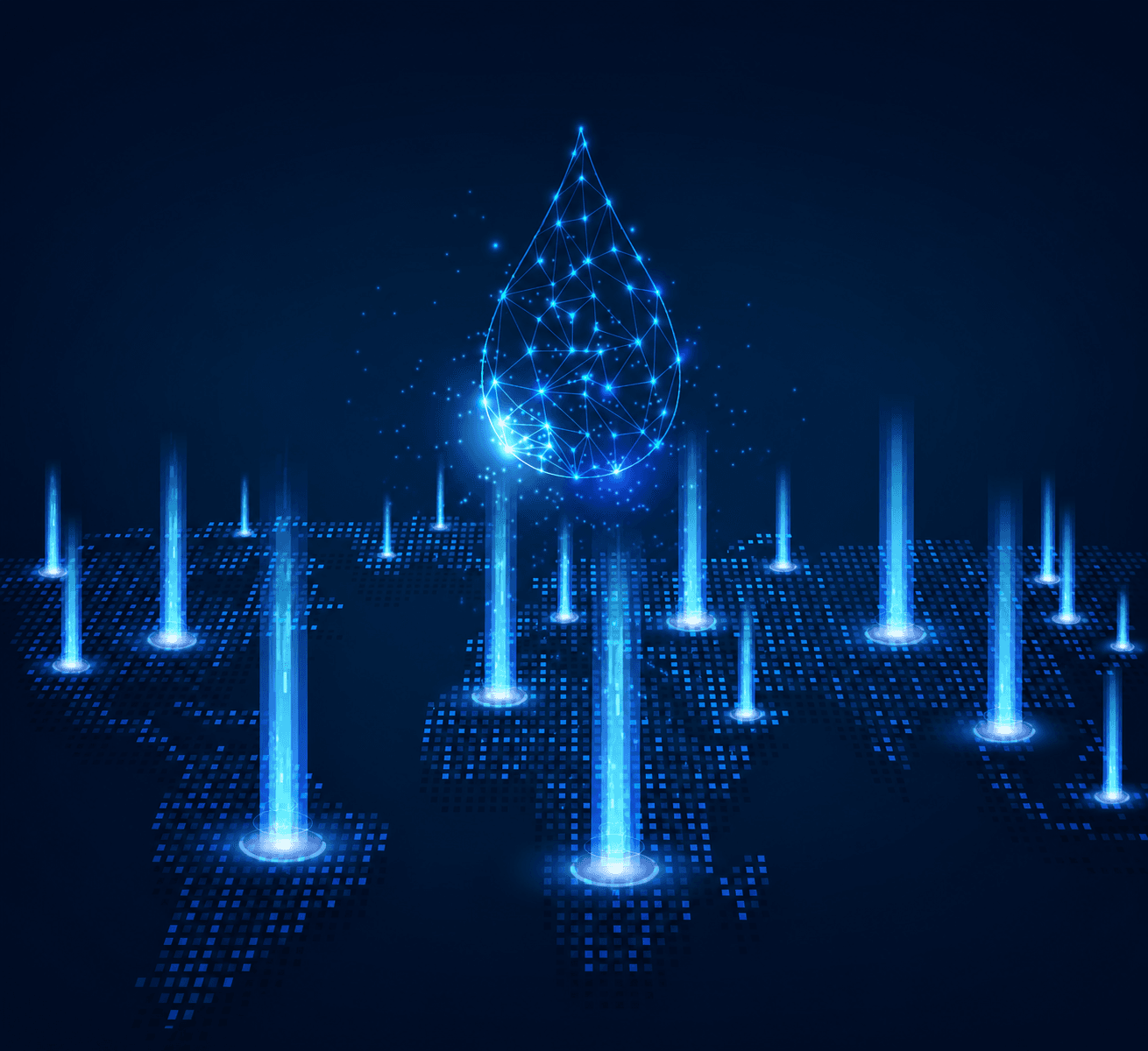 Bermad connected water network illustration